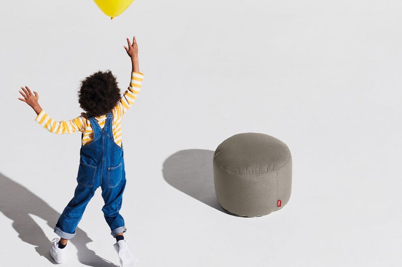 Fatboy Point Outdoor Pouf (Small) | Water and dirt-repellent | Stain-resistant | Designed for indoor and outdoor use | Special filling to guarantee extra comfort | 50×35 cm - Grey Taupe - Image 3